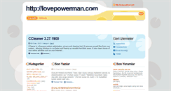 Desktop Screenshot of lovepowerman.com